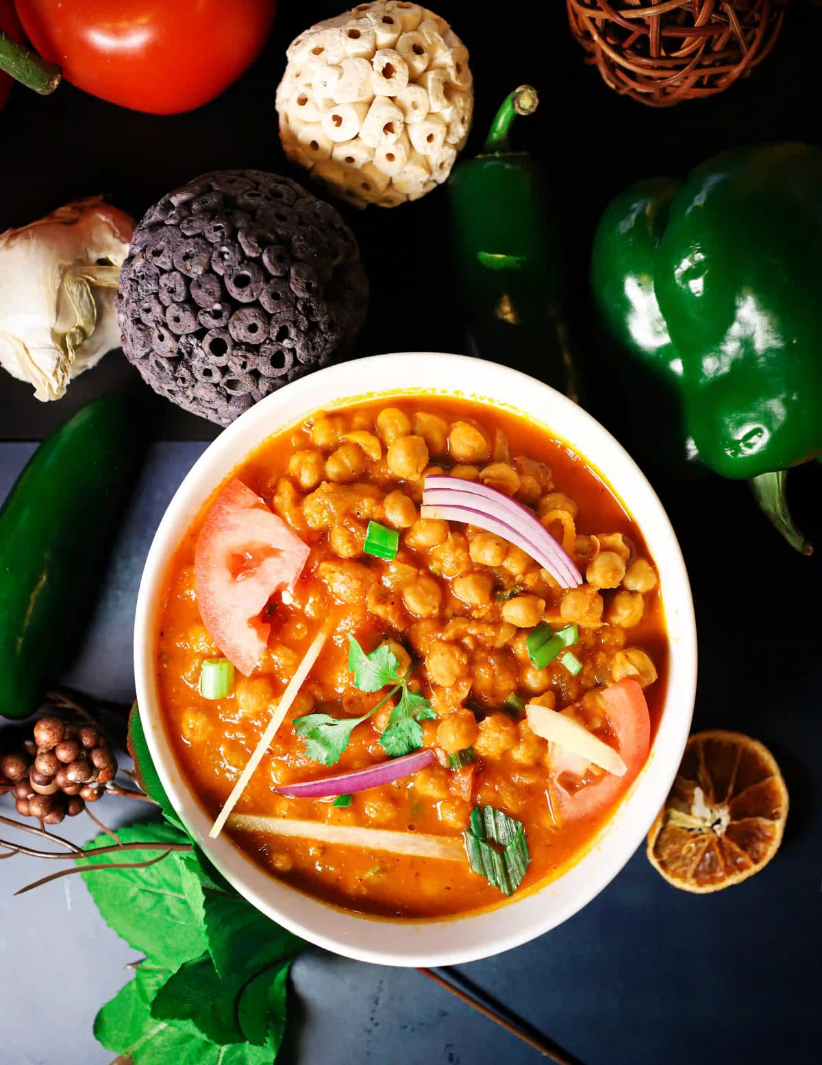 Authentic Chana Masala chickpea gravy