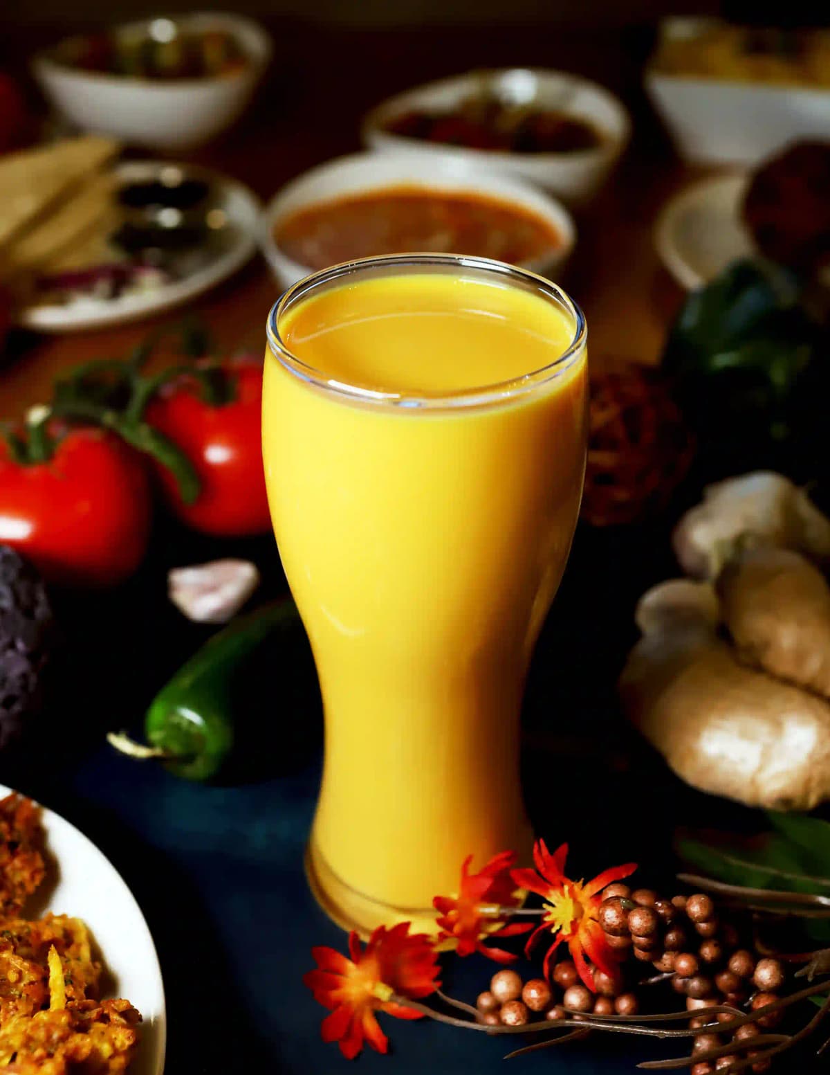 Chilled Mango Lassi drink